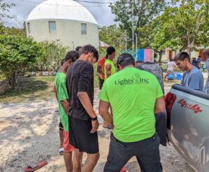 lights inc team in belize at liberty children's home