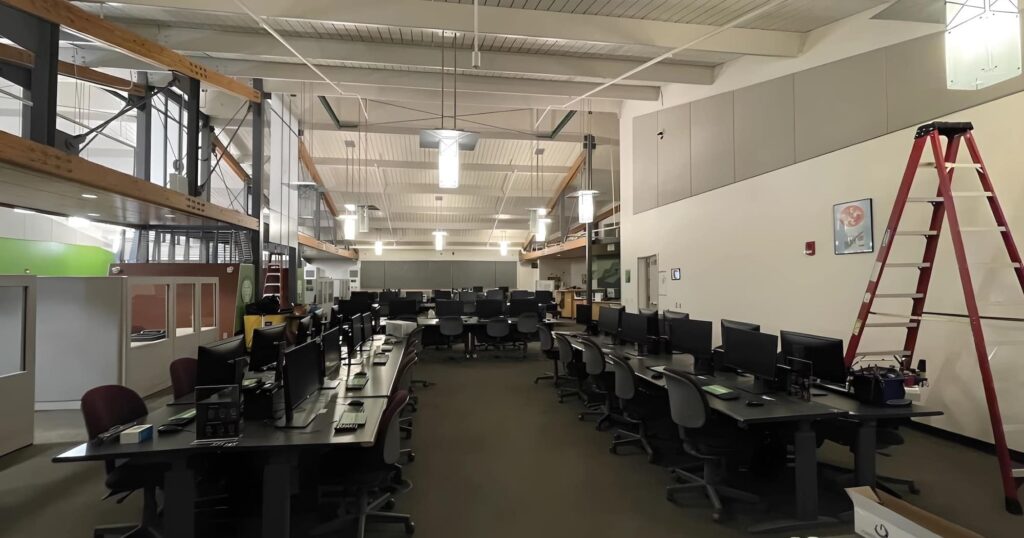 commercial lighting installation